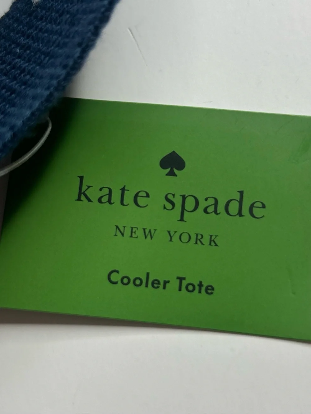 kate spade NWT Navy and White Pinstripe Cooler Tote Insulated Nautical Beach